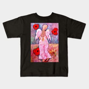 Caitlin, Angel image part of an Angel oracle card deck – MeMoment angel cards Kids T-Shirt